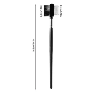 Pet Eye Comb Brush Pet Tear Stain Remover Comb Double-Sided Eye Grooming Brush Removing Crust Mucus for Small Cat Dog – Color : black